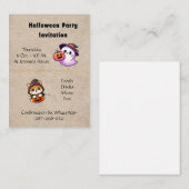 Halloween Invitation to be personalised ノートカード (正面/裏面)