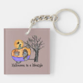 Halloween Is A Lifestyle | Camper | Trailer キーホルダー (裏面)