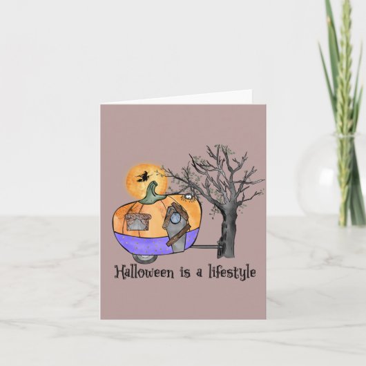Halloween Is A Lifestyle | Camper | Trailer ノートカード (正面)