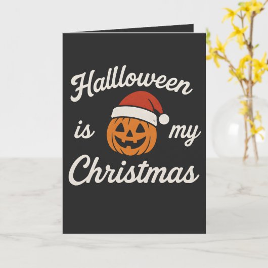 Halloween is my Christmas カード (黄色い花)