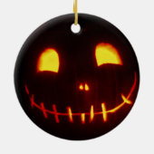Halloween Jack-o-Lantern セラミックオーナメント (裏面)