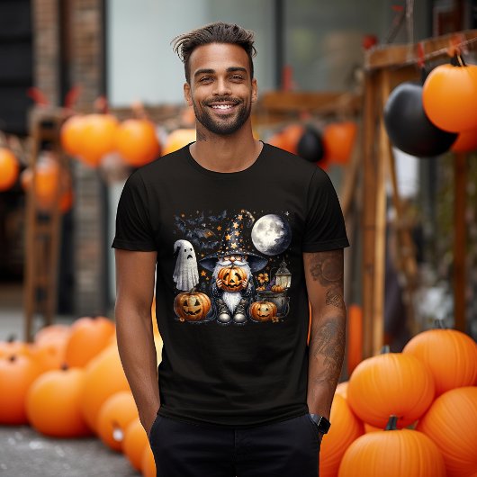 Halloween Jack-o'-lantern Gnome Tシャツ
