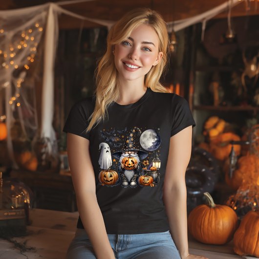 Halloween Jack-o'-lantern Gnome Tシャツ