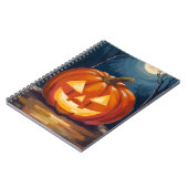 Halloween Jack-O-Lantern Pumpkin ノートブック (左側)