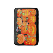 Halloween Jack-O-Lanterns with Animals バスマット (正面縦)