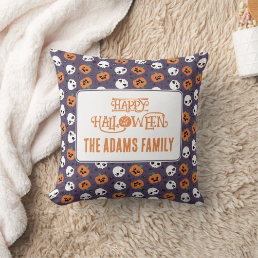 Halloween Kawaii Pattern クッション (ブランケット)