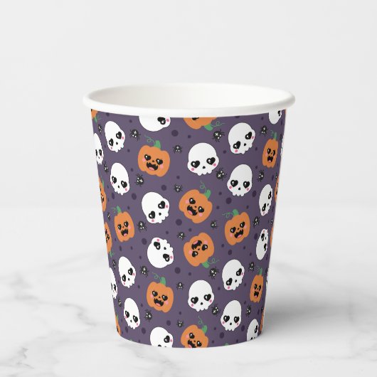 Halloween Kawaii Pattern 紙コップ (裏面)