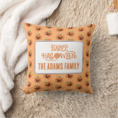 Halloween Kawaii Pumpkins Pattern クッション (ブランケット)