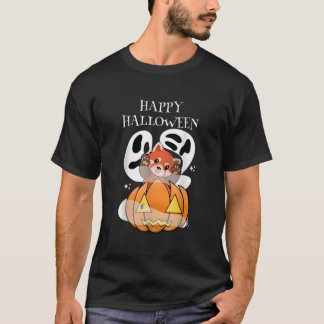 Halloween Kawaii Red Panda Tシャツ