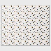 Halloween Kawaii Retro Witch Disco Ball ラッピングペーパー (フラット)