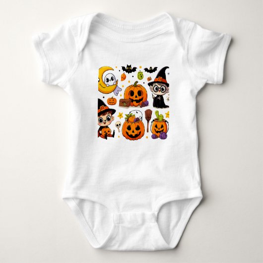 Halloween kids enfants bébé  ベビーボディスーツ (正面)
