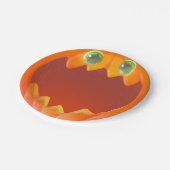 Halloween Kids Party Pumpkin Paper Plate ペーパープレート (アングル)