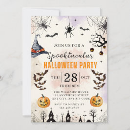 Halloween Kids Spooktacular Party Invitation 招待状