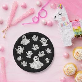 Halloween: Kleine Geister -  ペーパープレート