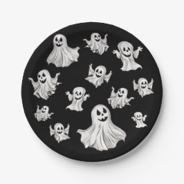 Halloween: Kleine Geister -  ペーパープレート