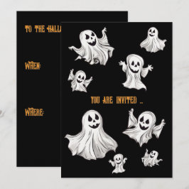 Halloween: Kleine Geister -  招待状