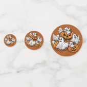 Halloween: Kleine Geister mit Kürbissen -  コンフェッティ (正面)