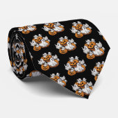 Halloween: Kleine Geister mit Kürbissen -  ネクタイ (ロール)