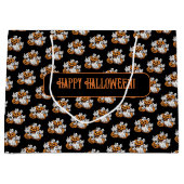 Halloween: Kleine Geister mit Kürbissen -  ラージペーパーバッグ (正面)