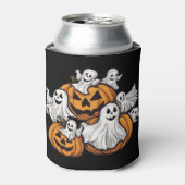 Halloween: Kleine Geister mit Kürbissen - 缶クーラー (缶正面)