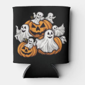 Halloween: Kleine Geister mit Kürbissen - 缶クーラー (正面)