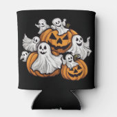 Halloween: Kleine Geister mit Kürbissen - 缶クーラー (裏面)