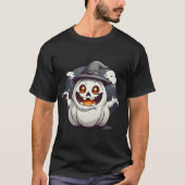 Halloween Kürbis Geist Tシャツ (正面)