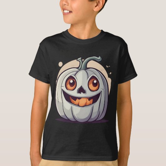 Halloween Kürbis Geist Tシャツ (正面)