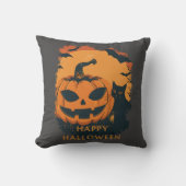 Halloween-Kürbis mit Gefährten クッション (正面)