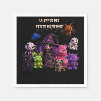 Halloween - La Bande des Petits Monstres スタンダードカクテルナプキン