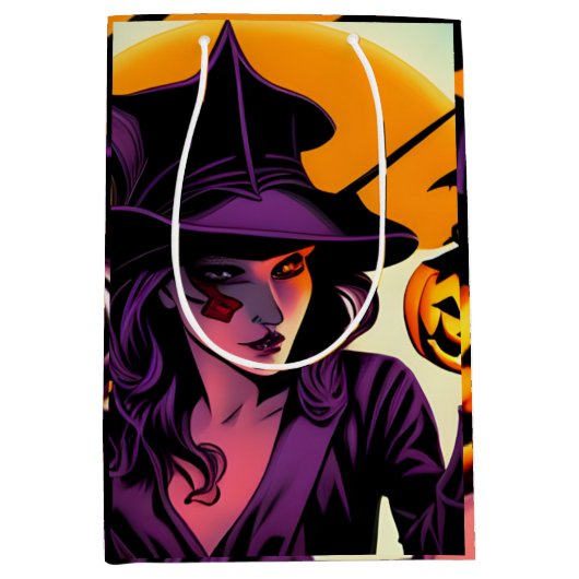 Halloween Large Gift Bag ミディアムペーパーバッグ (正面)