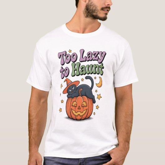 Halloween Lazy Ghost Tシャツ (正面)