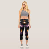 Halloween Leggings – Spooky & Fun Festive カプリレギンス (正面)