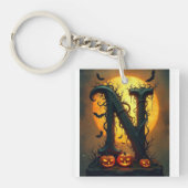 Halloween Letter N Single Tear キーホルダー (正面)