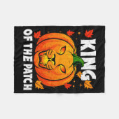 Halloween Lion Pumpkin King Of The Patch Costume M フリースブランケット (正面(横))