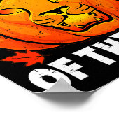 Halloween Lion Pumpkin King Of The Patch Costume M ポスター (角)