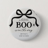Halloween Little Boo Baby Shower 缶バッジ (正面)