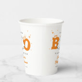 Halloween Little Boo Cute Neutral Baby Shower 紙コップ (右)