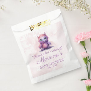 Halloween Little Monster Girl Baby Shower フェイバーバッグ