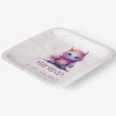 Halloween Little Monster Girl Baby Shower ペーパープレート (傾斜あり)