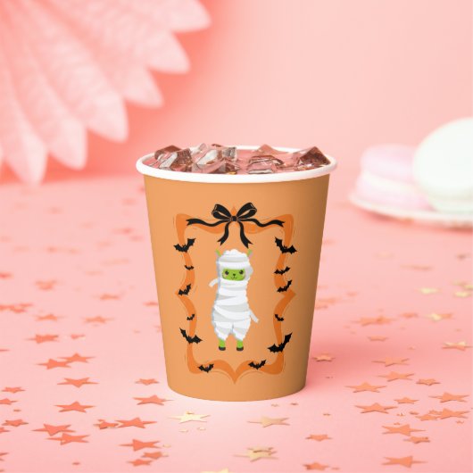 Halloween Llama Mummy 紙コップ (インサイチュ)