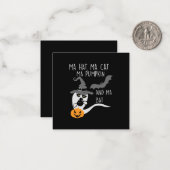 Halloween Ma Hat Ma Cat Birthday ノートカード (正面/裏面インサイチュ)