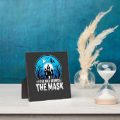 Halloween Man Behind the Mask Haunted House フォトプラーク (インサイチュ)