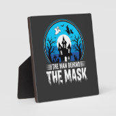 Halloween Man Behind the Mask Haunted House フォトプラーク (正面)