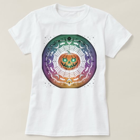 Halloween mandala t-shirt tシャツ (デザイン正面)