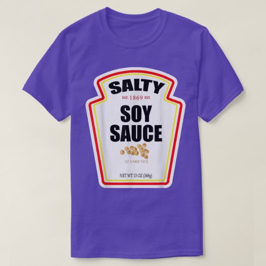 Halloween Matching Costume Salty Soy Sauce Bottle  Tシャツ (デザイン正面)