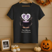 Halloween Maternity Two Hearts One Cauldron  Tシャツ