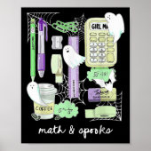 Halloween Math Teacher Ghosts Trig Or Treat Studen ポスター (正面)