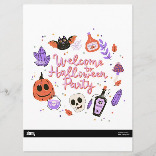 Halloween menus メニュー (裏面)