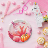 Halloween Mermaid Pink  ペーパープレート (パーティー)